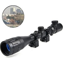 Lisinya 4-12X40 Aoeg Ateşli Aletler Dürbünü Mil Dot Kırmızı - Yeşil Lens Koruyucu ( Lisinya )