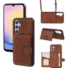 Cool-M Samsung Galaxy A25 5g Pu Deri+Tpu Kart Tutucu Strap ile Arka Kapak (Yurt Dışından)