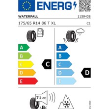 Waterfall 175/65R14 86T Xl Quattro 4seasons Oto 4 Mevsim Lastik (Üretim Yılı: 2023)