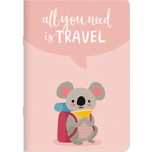Keskin Color Çizgili Tel Dikişli Kuşe Kapak Gezginler Not Defteri - Gezgin Koala 12X17