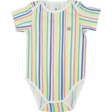 Jrmori Çizgi Baskılı Kısa Kollu Body