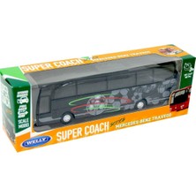 Welly 1:60 Mercedes Benz Travego Siyah