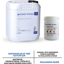 Acto Actosed® Hp Ready 5 L Tıbbi Alet ve Endoskoplar Için Yüksek Yüzey Dezenfektan + Actosed Hp Ready Test Stribi