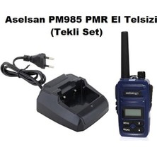 Aselsan PM985 12KM Açık Alan Mesafeli Pmr El Telsizi (Tekli Set)