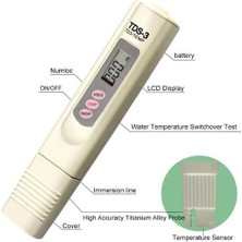 Artvision Tds Metre Su Kalitesi Ölçüm Cihazı Su Saflık Ölçer ve Pil