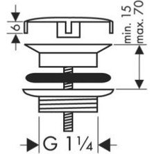 Hansgrohe 30898318 Süzgeç Axor Krom