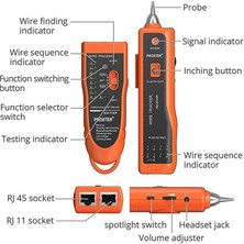 PRO5TECH XQ-350 Lüks Çantalı Kablo Bulucu ve Test Cihazı