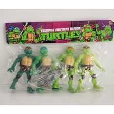 Refox Ninja Kaplumbağalar Işıklı Figür 4lü Set Ninja Turtles