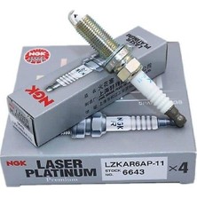 NGK Ateşleme Bujisi Platinyum Micra K13 10-17 1.2 / Note E12 12 = 1.2 (LZKAR6AP-11)4 adet 