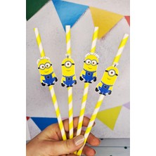 Pekshop Minions Konsept Pipet Süsleri 10LU Lüks Pipet Paketi