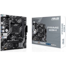 Asus MB Prıme A520M-R Amd A520 Am4 Ddr4 5100 HDMI M2 Usb3.2 Matx