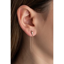 Gümüşistan 925 Ayar Gümüş Zincir Küpe