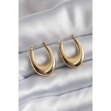 Takızon 316L Çelik Gold Renk Kadın Küpe - TJ-BKP8304