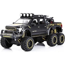 Runjing Erkek Çocuk Oyuncak Pikap Kamyonetler F150 Raptor Diecast Metal Model Araba Sesli ve Işıklı 3 Yaş ve Üzeri Çocuklar Için Siyah (Yurt Dışından)