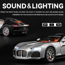 Runjing Model Araba 1/24 Bugatti Oyuncak Araba, Atlantik Alaşımlı Döküm Arabalar Model Araba Çocuklar Için Doğum Günü Noel Partisi Hediyesi, Geri Çekin Sesli ve Işıklı Oyuncak Arabalar (Gü (Yurt Dışından)