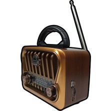 MN6 S-09 Nostaljik Mini Radyo,tws Destekli.radyo Müzik Kutusu-Radyo Müzik ÇALAR.18650 Li Pil