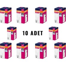 Refox LED Value 8.5W (60W) LED Ampul Beyaz Işık E27 806 Lümen Klasik A60 10LU Paket Osram-Ld-Byz