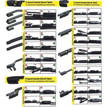 VETTE PLUS Multifit 385mm Silecek 10 Kola Uygun Aparat - 1 Adet