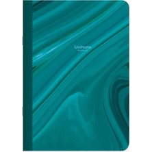 Keskin Color Noktalı Tel Dikişli Kuşe Kapak Uninote Marble Defter Yeşil 18,5X26