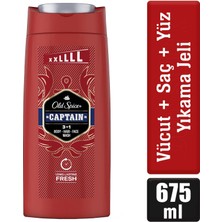 Old Spice Captain Erkek Duş Jeli ve Şampuan 675 ml XL Büyük Boy