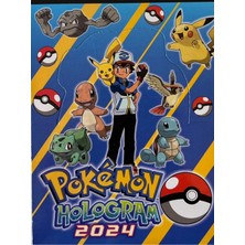 Giftbox 3D Pokemon 2024 Sürpriz Hologramlı Oyun Kartı 24 Paket Tam Kutu Içinde Toplam 240 Adet Kart