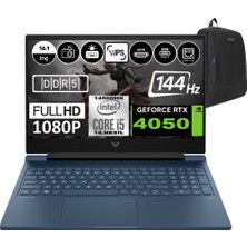 Hp Victus 16-R1063NT Intel Core I5-14500HX 32GB Ddr5 1tb SSD RTX4050-6GB 16.1 Inç 144HZ Full Hd Freedos Gaming Laptop 9J265EAF05 + Weblegelsin Çanta