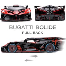 Runjing Bugatti Için Oyuncak Araba Modeli 1:24 Bugatti Bolide Alaşımlı Pres Döküm Araba Oyuncak ile Işıklar ve Müzik ile Uyumlu, Geri Çekin Araba Oyuncakları Çocuklar Için Erkek Kız Hediye (Yurt Dışından)