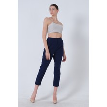 Feminist Lacivert Yüksek Bel Pantolon 03030062.02