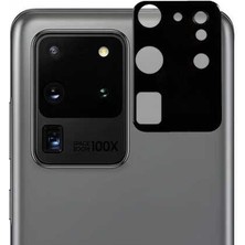 Teleplus Samsung Galaxy S20 Ultra Kamera 3D Lens Koruyucu Cam Siyah