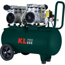 Klpro KLK50S2 8 Bar 50 Lt 2 Hp Sessiz Hava Kompresörü Çift Motor