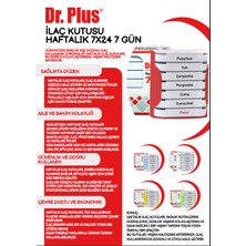 Dr Plus Ilaç Taşıma ve Zamanlama Kutusu Haftalık 7X24