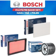 Bosch Qashqai J10 06-14 1,5 Dizel K9K - Bosch 3'lü Bakım Seti Yağ-Hava-Polen Filtresi