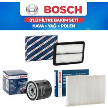 Bosch Qashqai J11 14-17 1,5 Dizel K9K - Bosch 3'lü Bakım Seti Yağ-Hava-Polen Filtresi