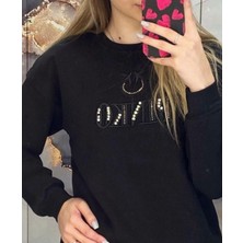 Deep Kadın  Sweatshirt Siyah