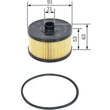 Bosch Yağ Filtresi Qashqai J11 14-21 1.2 Dig / Oashqai 22= / Pulsar 16= 1.2 HRA2DDT