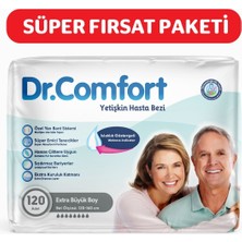 Dr.comfort Yetişkin Bel Bantlı Hasta Bezi Ekstra Large 120 Adet