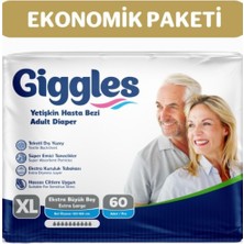 Giggles Yetişkin Bel Bantlı Hasta Bezi Extralarge 60 Adet