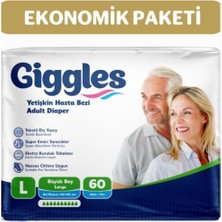 Giggles Yetişkin Bel Bantlı Hasta Bezi Large 60 Adet