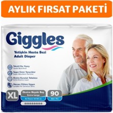 Giggles Yetişkin Bel Bantlı Hasta Bezi Extralarge 90 Adet