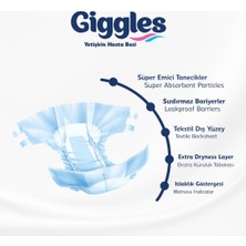 Giggles Yetişkin Bel Bantlı Hasta Bezi Medium 120 Adet