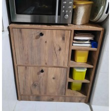 İzmir Alinda Mobilya Kahve Köşesi Mutfak Rafı Çok Amaçlı Dolap Mutfak Stand