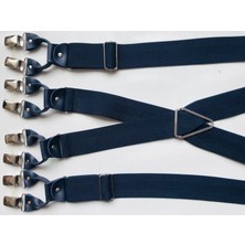 Kemer Sepeti 8 Klipsli Lacivert Renkli Pantolon Askısı