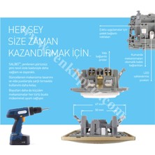 Legrand 767916 Salbei Inci Beyazı Renk Ikili Topraklı Priz