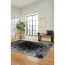 Evdeya Dijital Kaymaz Taban Yıkanabilir Sade Düz Desen Yolluk Mutfak Salon Halısı, Sade-14-Siyah,