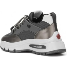 Bestoff Kadın Platin (36-40) Kalın Exrta Comfort Sneaker