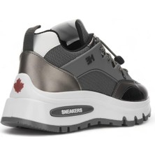 Bestoff Kadın Platin (36-40) Kalın Exrta Comfort Sneaker