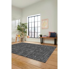 Evdeya Dijital Kaymaz Taban Yıkanabilir Sade Düz Desen Yolluk Mutfak Salon Halısı Sade-13-Antrasit