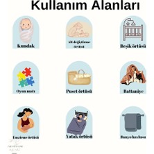 Safe Baby Home 4 Katlı Müslin Battaniye Bebek & Çocuk Müslin Örtü  Pamuk