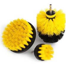 Home Dekor Hediye 3 Parça Temizleme Fırçası Matkap Ucuna Takılan 3 Lü Temizlik Fırça Seti Zorlu Kir Temizleyici 3 Parça Temizleme Fırçası