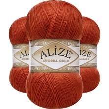 Alize 5 Adet Angora Gold El Örgü Taba 36